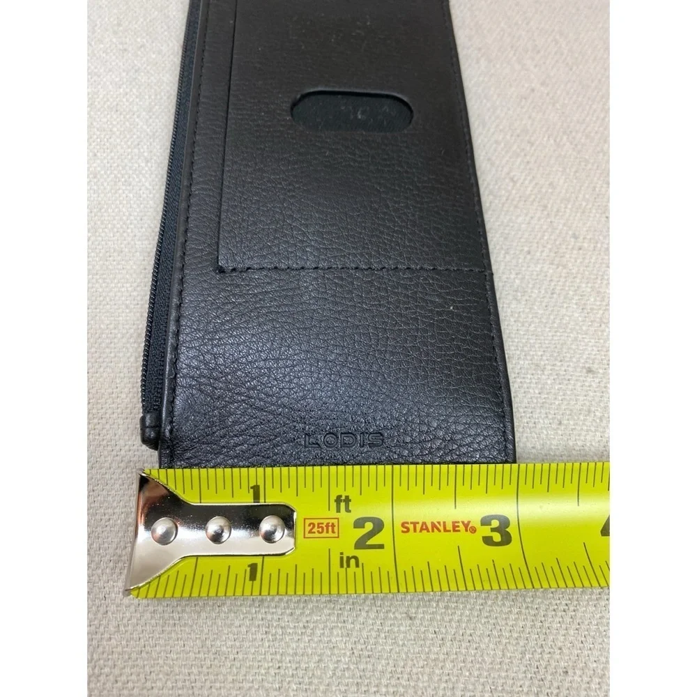 Classic LODIS leather card holder- black